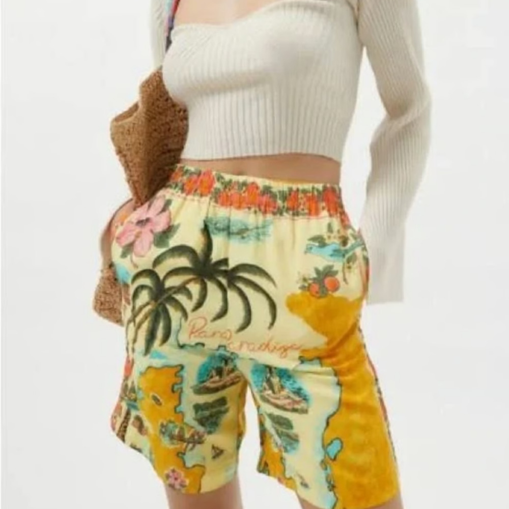 Tropical Print Women's Shorts